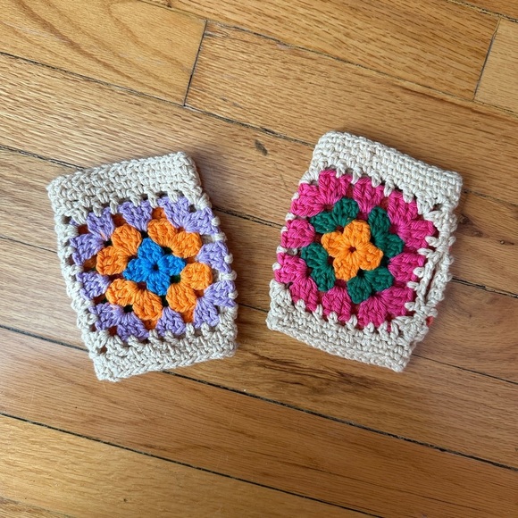 Handmade Accessories - Colorful Crochet Fingerless Gloves
